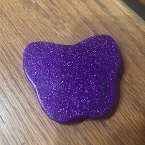 Coach Purple Glitter Butterfly Compact Mirror